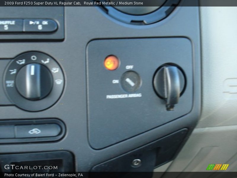Royal Red Metallic / Medium Stone 2009 Ford F250 Super Duty XL Regular Cab