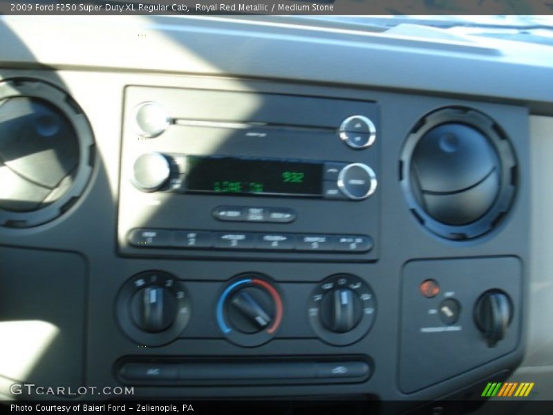 Royal Red Metallic / Medium Stone 2009 Ford F250 Super Duty XL Regular Cab
