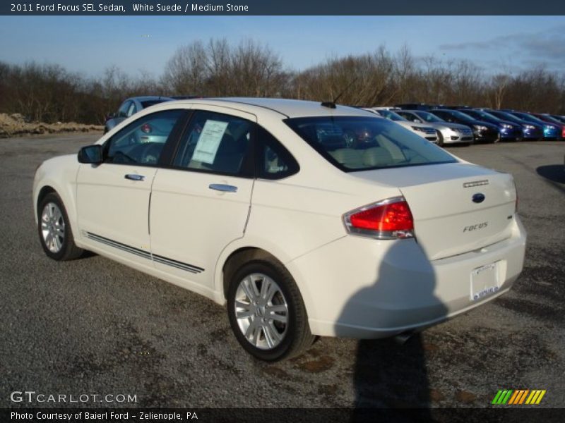 White Suede / Medium Stone 2011 Ford Focus SEL Sedan
