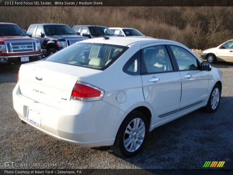 White Suede / Medium Stone 2011 Ford Focus SEL Sedan