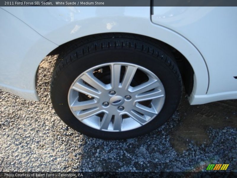White Suede / Medium Stone 2011 Ford Focus SEL Sedan