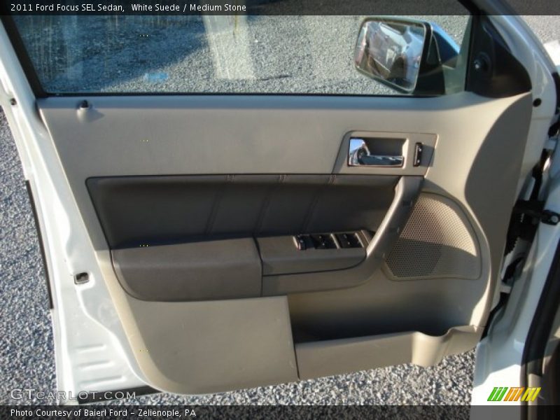 White Suede / Medium Stone 2011 Ford Focus SEL Sedan