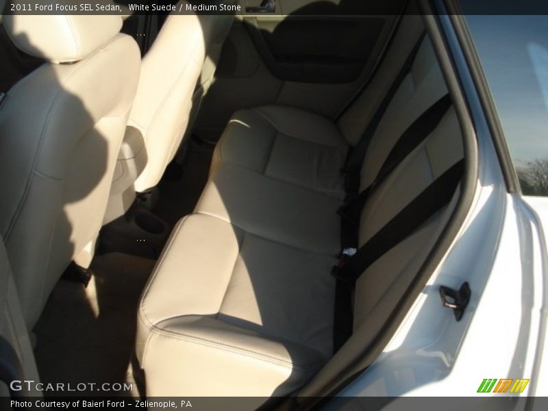 White Suede / Medium Stone 2011 Ford Focus SEL Sedan