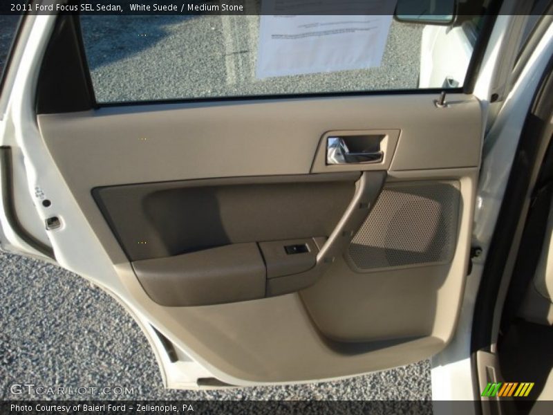 White Suede / Medium Stone 2011 Ford Focus SEL Sedan