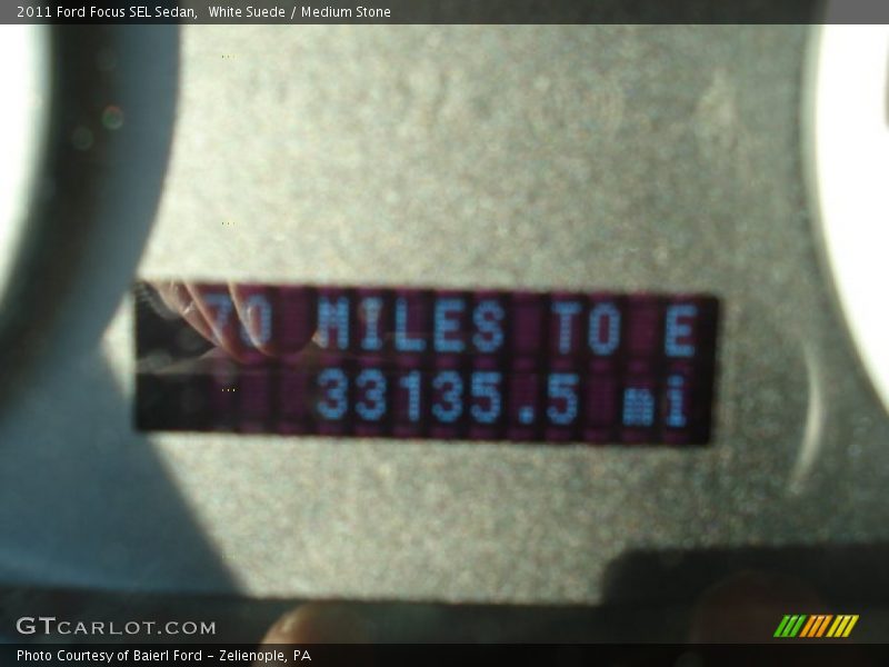White Suede / Medium Stone 2011 Ford Focus SEL Sedan