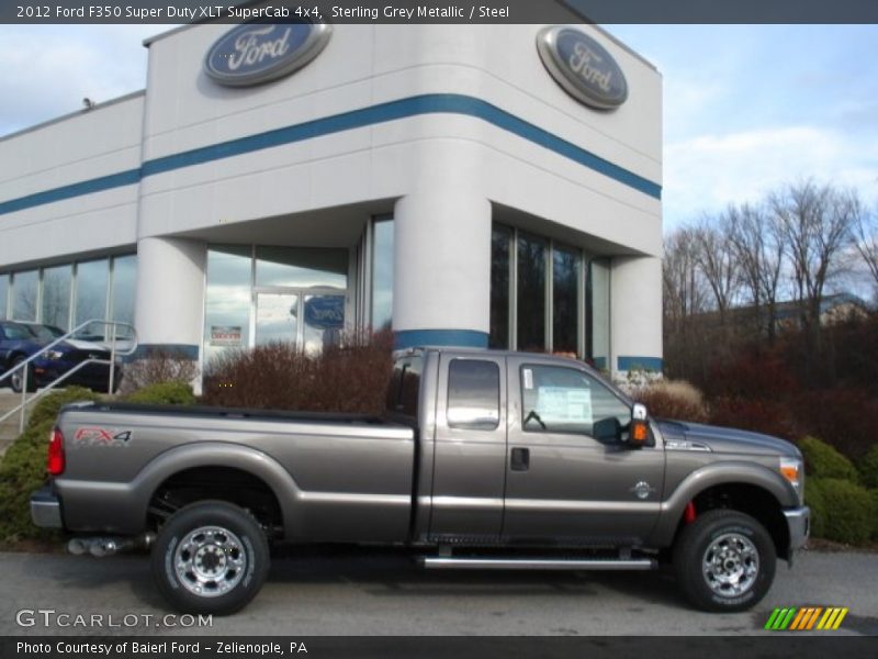 Sterling Grey Metallic / Steel 2012 Ford F350 Super Duty XLT SuperCab 4x4