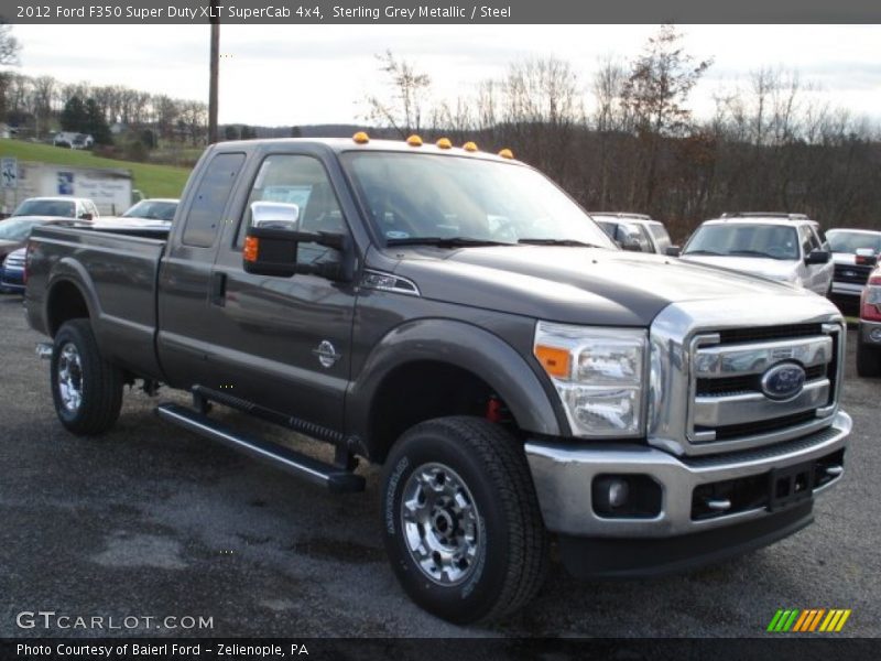 Sterling Grey Metallic / Steel 2012 Ford F350 Super Duty XLT SuperCab 4x4