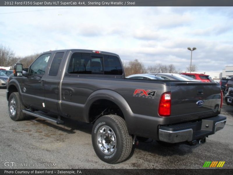 Sterling Grey Metallic / Steel 2012 Ford F350 Super Duty XLT SuperCab 4x4