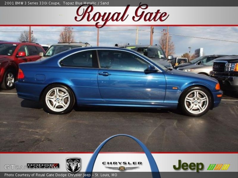 Topaz Blue Metallic / Sand 2001 BMW 3 Series 330i Coupe