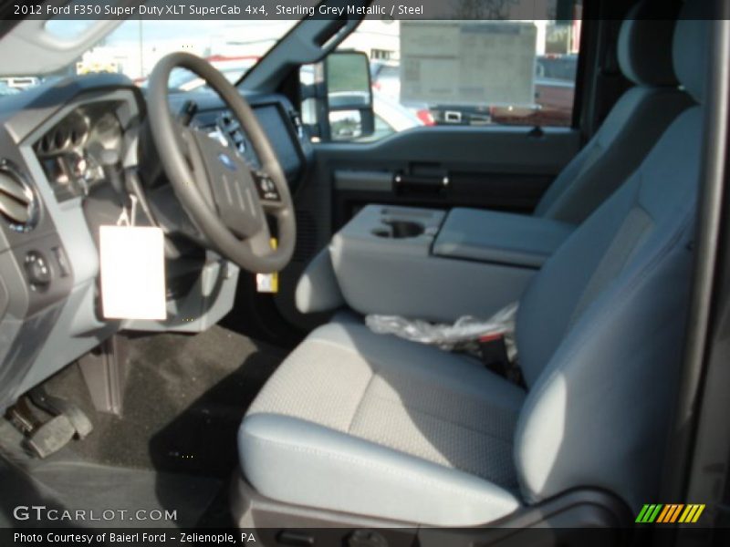Sterling Grey Metallic / Steel 2012 Ford F350 Super Duty XLT SuperCab 4x4