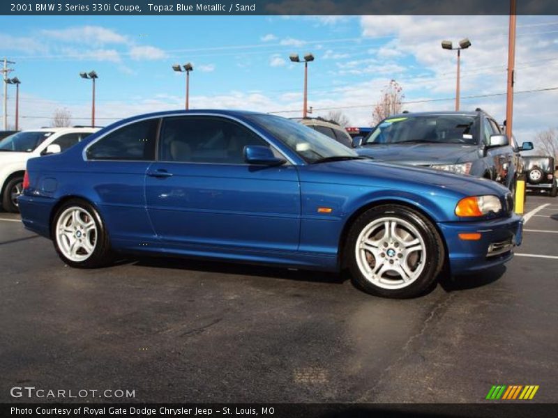 Topaz Blue Metallic / Sand 2001 BMW 3 Series 330i Coupe
