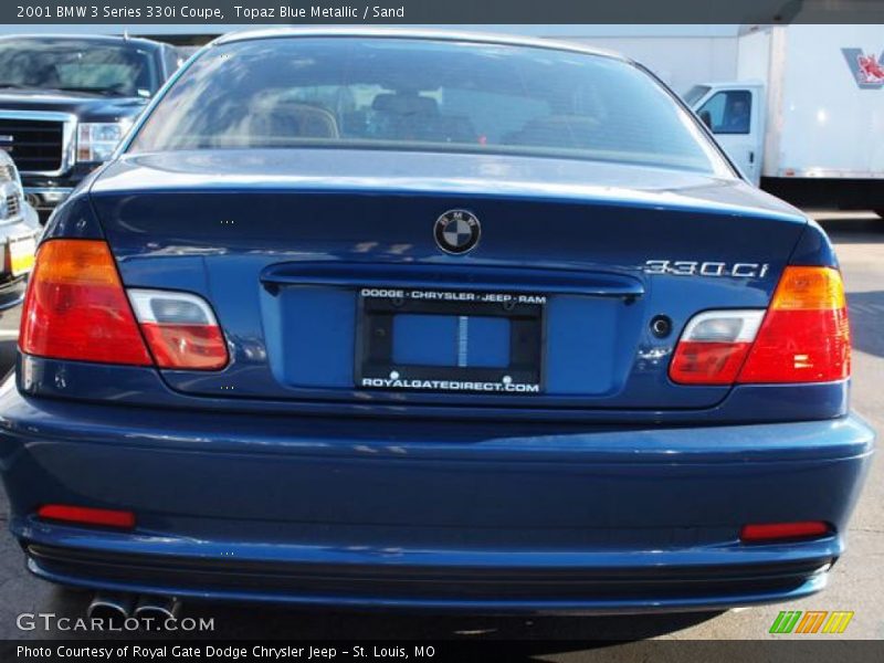 Topaz Blue Metallic / Sand 2001 BMW 3 Series 330i Coupe