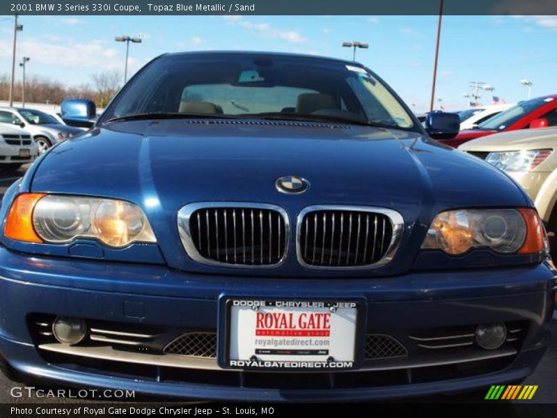 Topaz Blue Metallic / Sand 2001 BMW 3 Series 330i Coupe