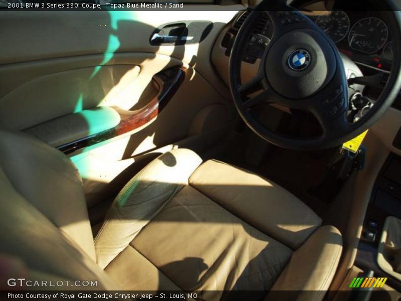 Topaz Blue Metallic / Sand 2001 BMW 3 Series 330i Coupe