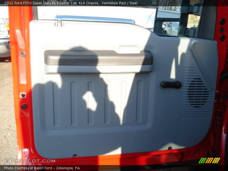 Vermillion Red / Steel 2012 Ford F550 Super Duty XL Regular Cab 4x4 Chassis