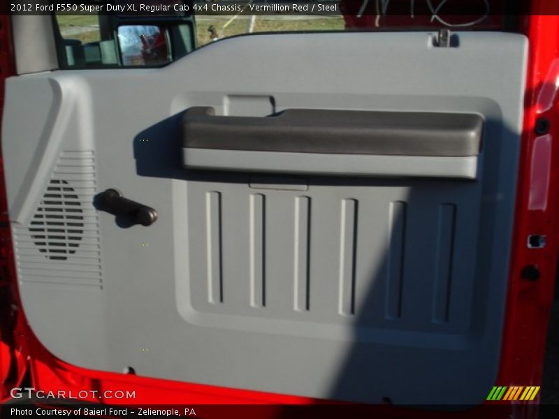 Vermillion Red / Steel 2012 Ford F550 Super Duty XL Regular Cab 4x4 Chassis
