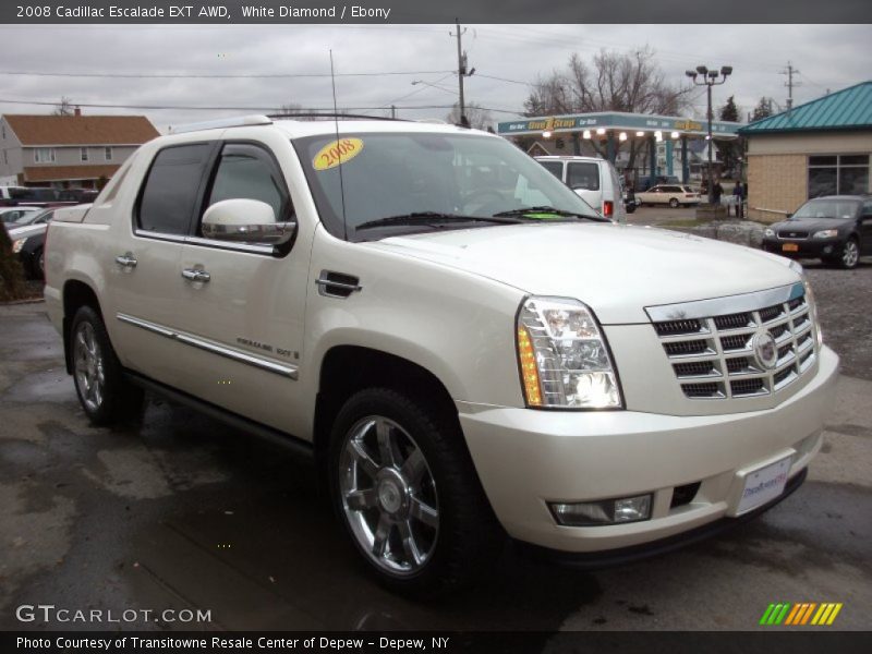 White Diamond / Ebony 2008 Cadillac Escalade EXT AWD