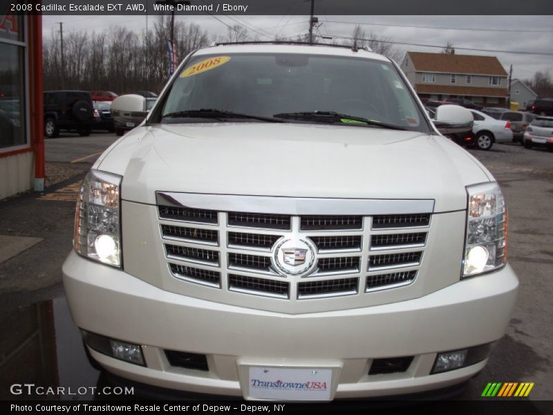 White Diamond / Ebony 2008 Cadillac Escalade EXT AWD