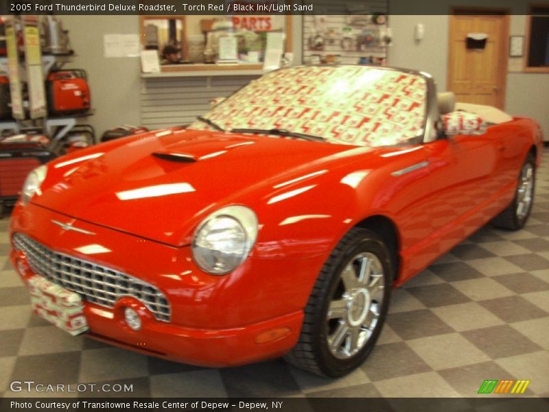 Torch Red / Black Ink/Light Sand 2005 Ford Thunderbird Deluxe Roadster