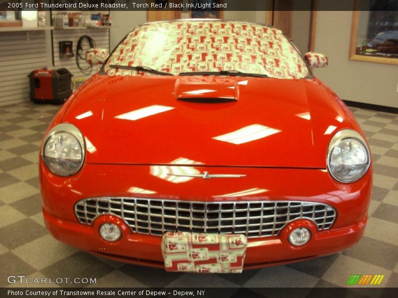 Torch Red / Black Ink/Light Sand 2005 Ford Thunderbird Deluxe Roadster
