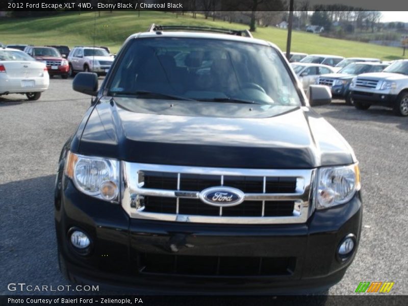 Ebony Black / Charcoal Black 2012 Ford Escape XLT 4WD