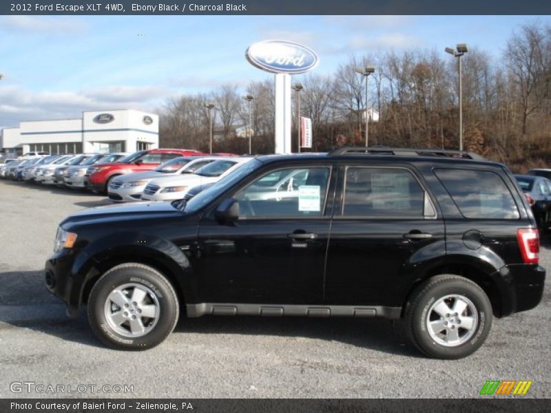 Ebony Black / Charcoal Black 2012 Ford Escape XLT 4WD
