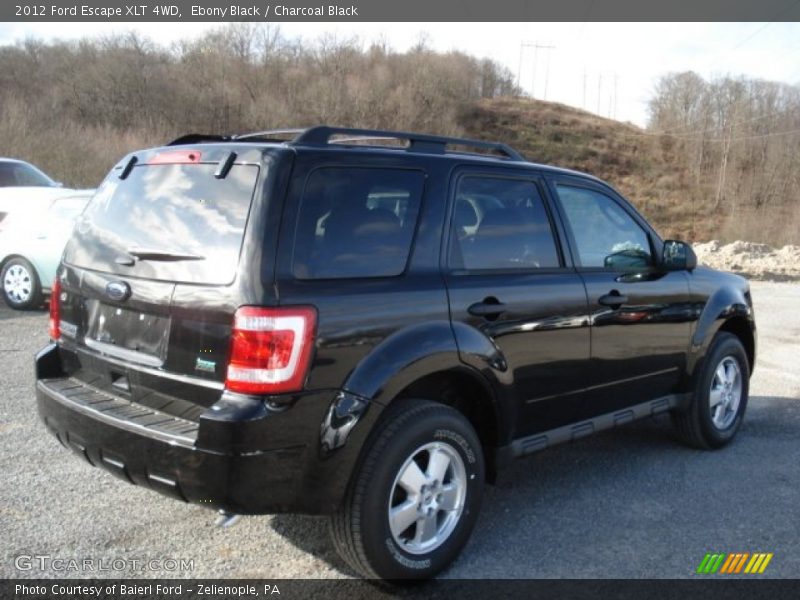 Ebony Black / Charcoal Black 2012 Ford Escape XLT 4WD