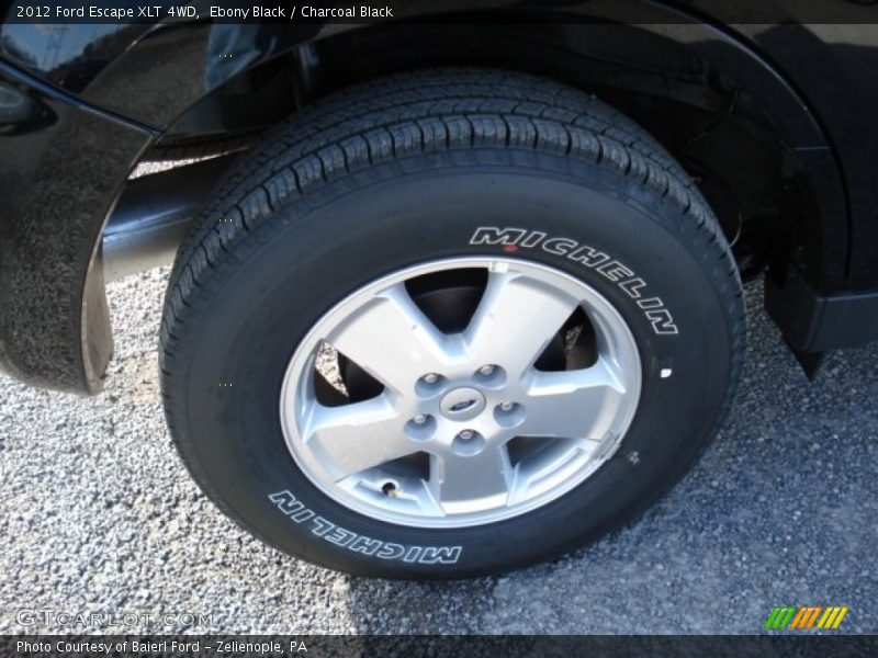 Ebony Black / Charcoal Black 2012 Ford Escape XLT 4WD