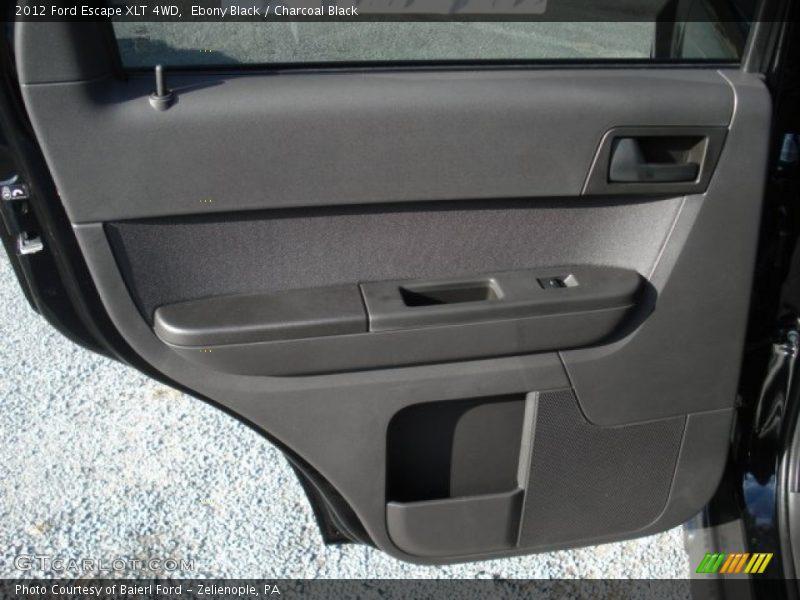 Ebony Black / Charcoal Black 2012 Ford Escape XLT 4WD