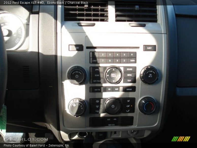 Ebony Black / Charcoal Black 2012 Ford Escape XLT 4WD