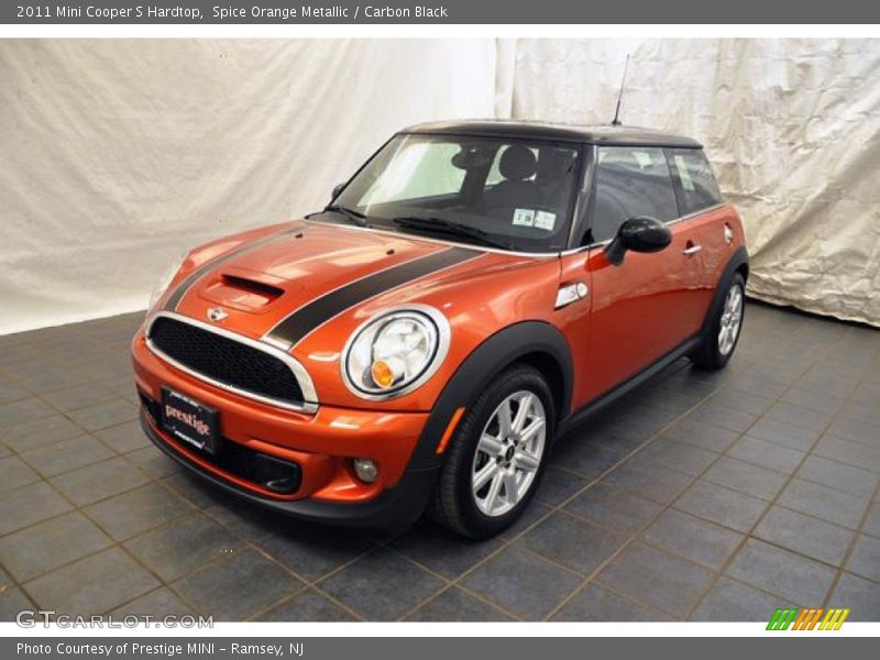 Spice Orange Metallic / Carbon Black 2011 Mini Cooper S Hardtop