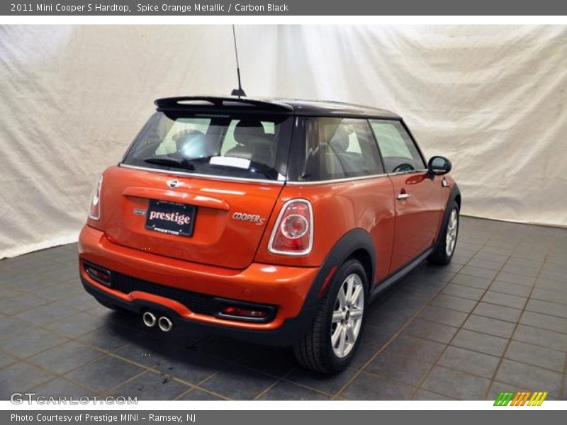 Spice Orange Metallic / Carbon Black 2011 Mini Cooper S Hardtop