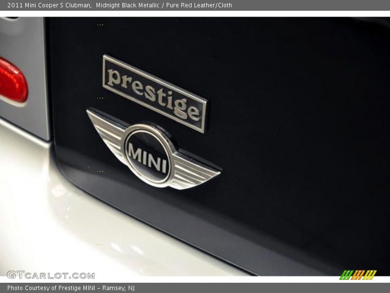 Midnight Black Metallic / Pure Red Leather/Cloth 2011 Mini Cooper S Clubman