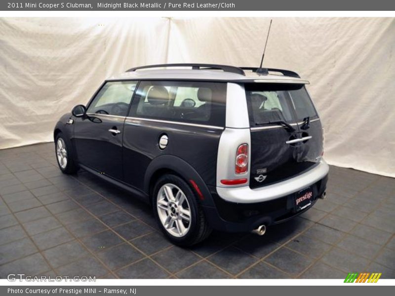 Midnight Black Metallic / Pure Red Leather/Cloth 2011 Mini Cooper S Clubman