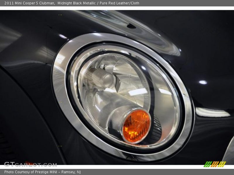 Midnight Black Metallic / Pure Red Leather/Cloth 2011 Mini Cooper S Clubman