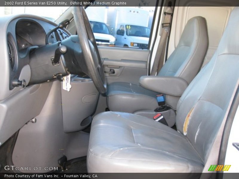 Oxford White / Medium Graphite 2002 Ford E Series Van E250 Utility