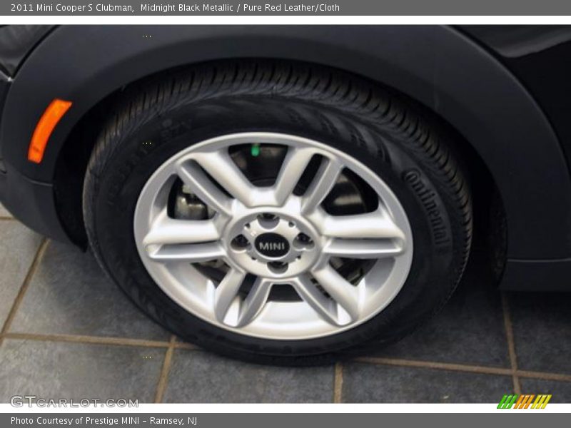 Midnight Black Metallic / Pure Red Leather/Cloth 2011 Mini Cooper S Clubman