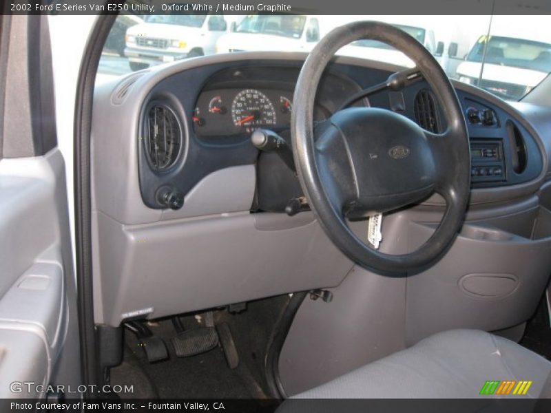 Oxford White / Medium Graphite 2002 Ford E Series Van E250 Utility