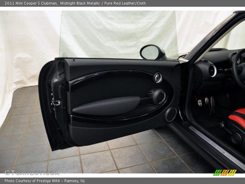 Midnight Black Metallic / Pure Red Leather/Cloth 2011 Mini Cooper S Clubman