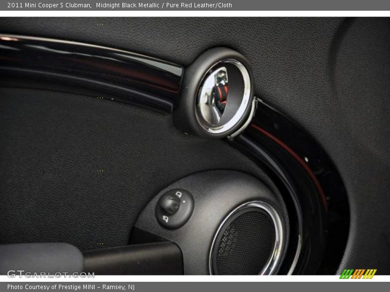 Midnight Black Metallic / Pure Red Leather/Cloth 2011 Mini Cooper S Clubman