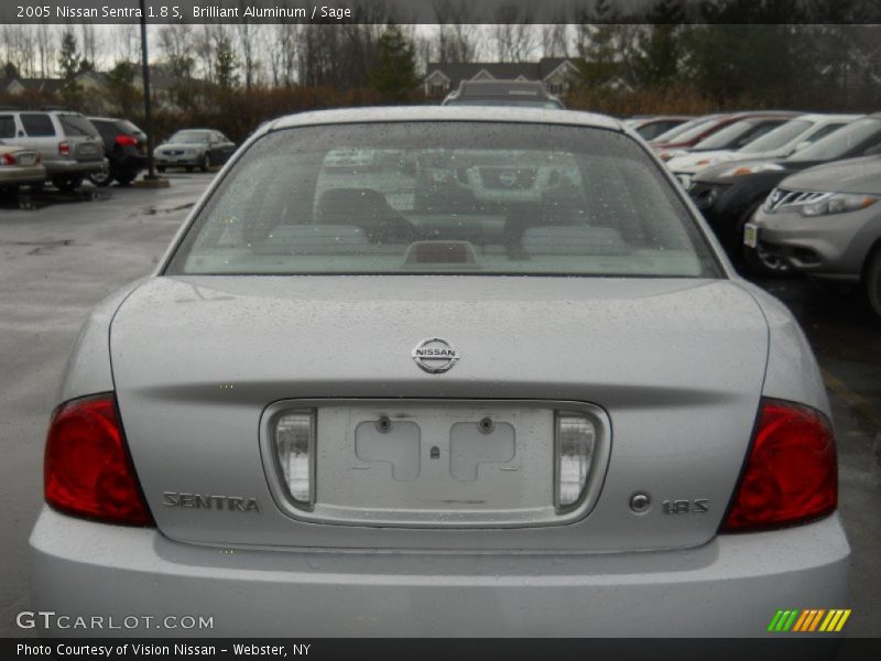 Brilliant Aluminum / Sage 2005 Nissan Sentra 1.8 S