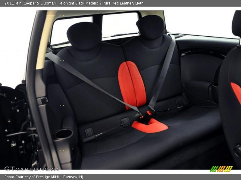 Midnight Black Metallic / Pure Red Leather/Cloth 2011 Mini Cooper S Clubman