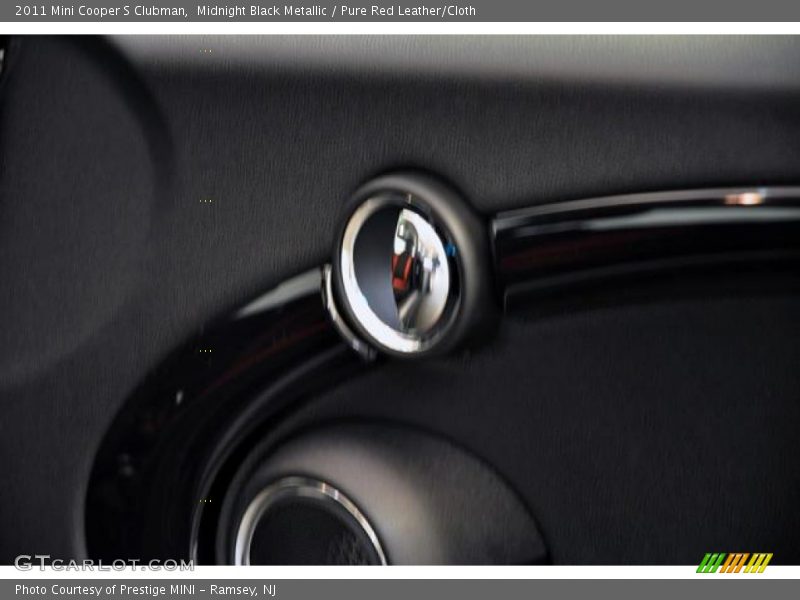 Midnight Black Metallic / Pure Red Leather/Cloth 2011 Mini Cooper S Clubman