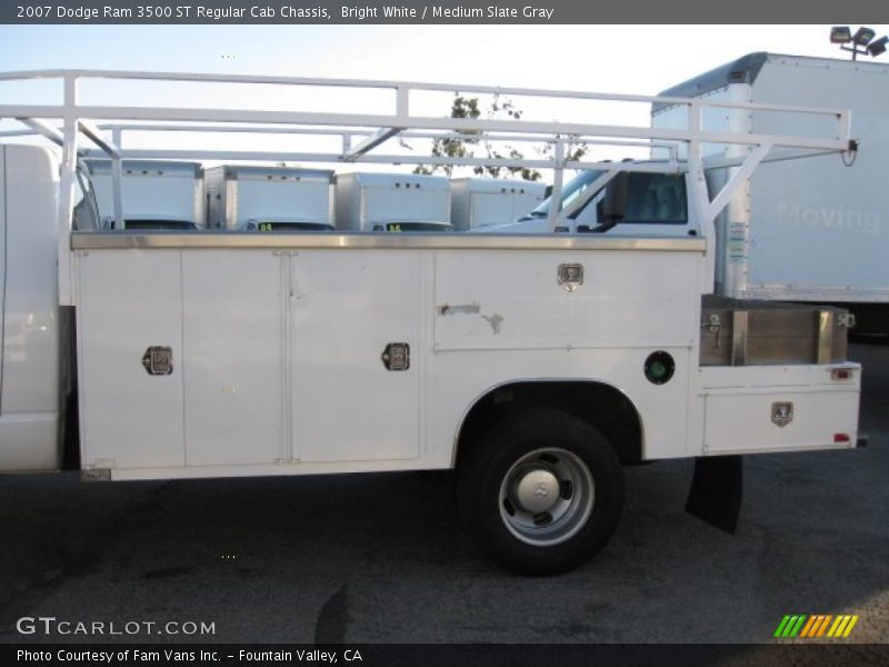 Bright White / Medium Slate Gray 2007 Dodge Ram 3500 ST Regular Cab Chassis
