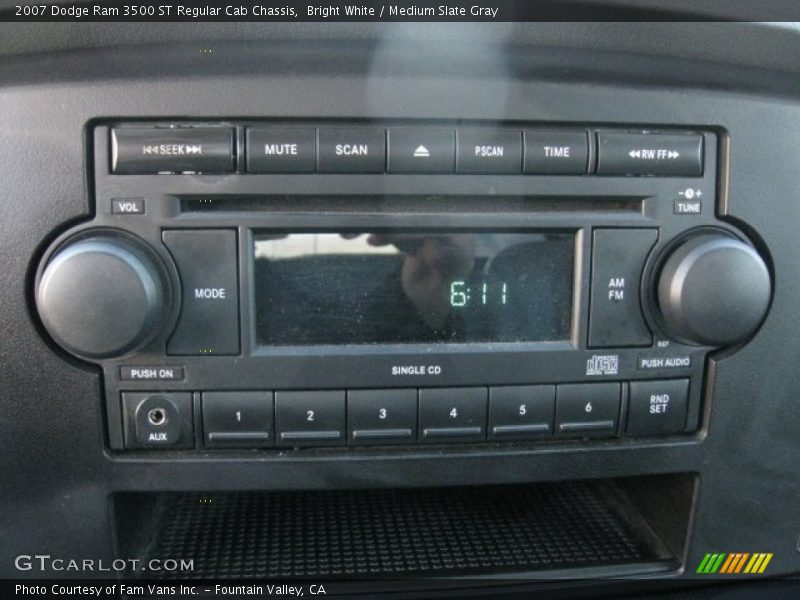 Bright White / Medium Slate Gray 2007 Dodge Ram 3500 ST Regular Cab Chassis