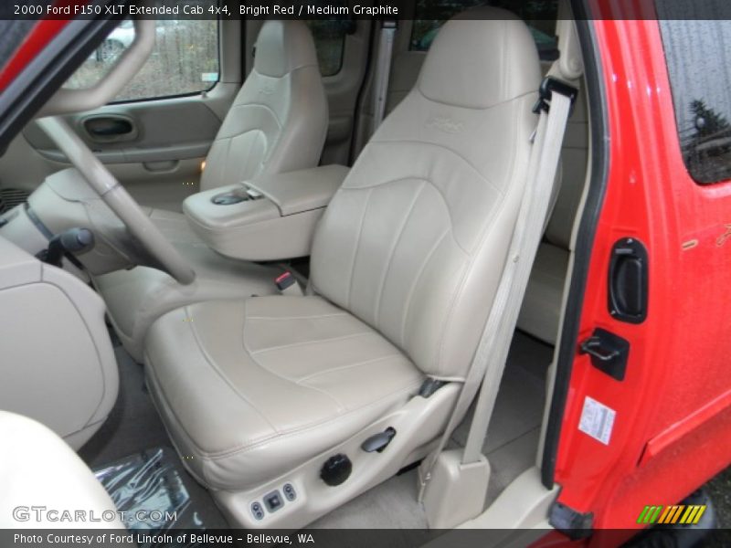 Bright Red / Medium Graphite 2000 Ford F150 XLT Extended Cab 4x4