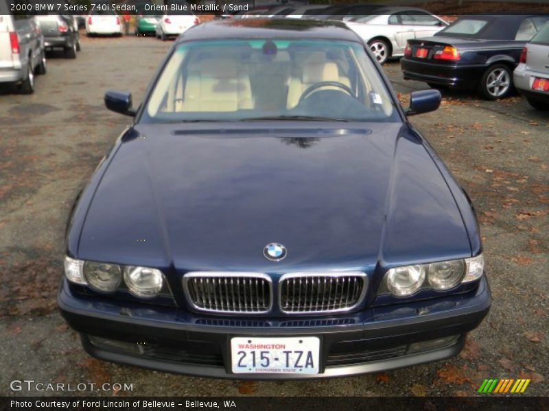 Orient Blue Metallic / Sand 2000 BMW 7 Series 740i Sedan