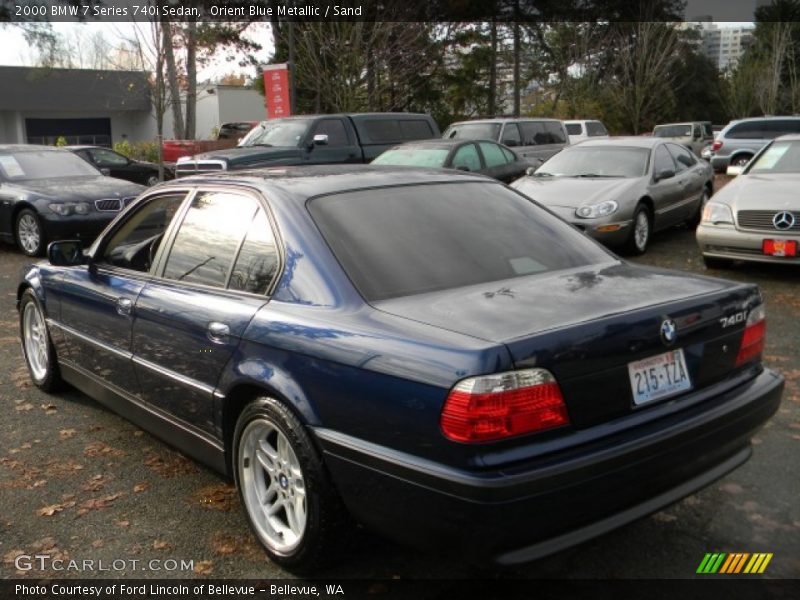 Orient Blue Metallic / Sand 2000 BMW 7 Series 740i Sedan