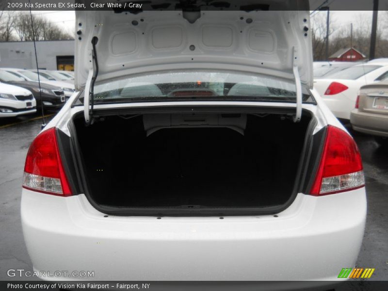 Clear White / Gray 2009 Kia Spectra EX Sedan
