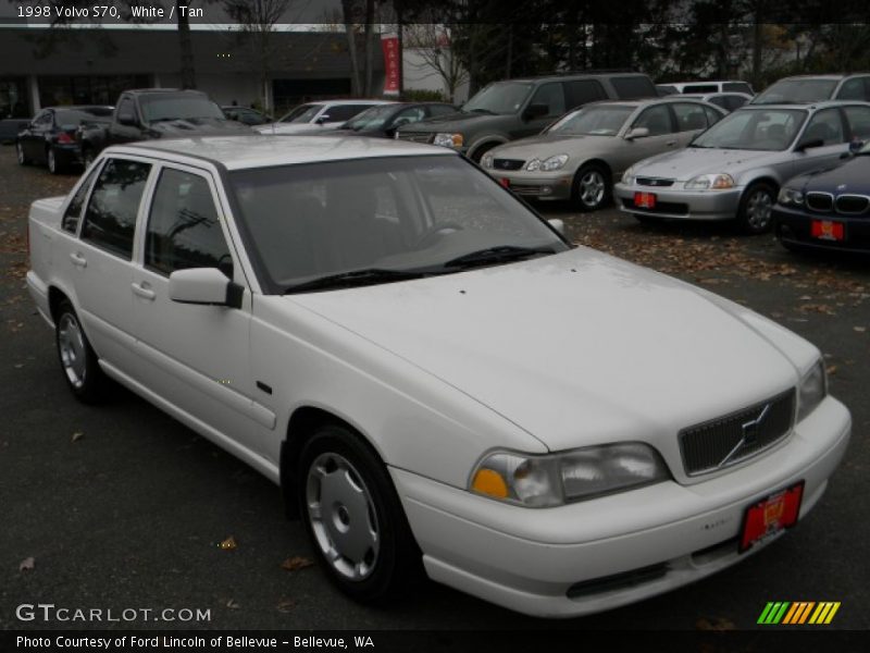 White / Tan 1998 Volvo S70